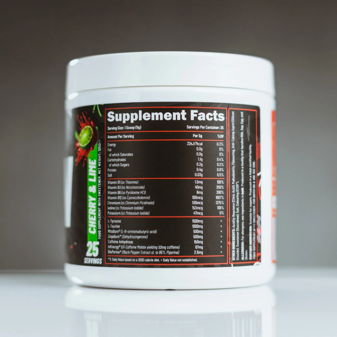 Efectiv Nutrition Burn 125g Cherry & Lime
