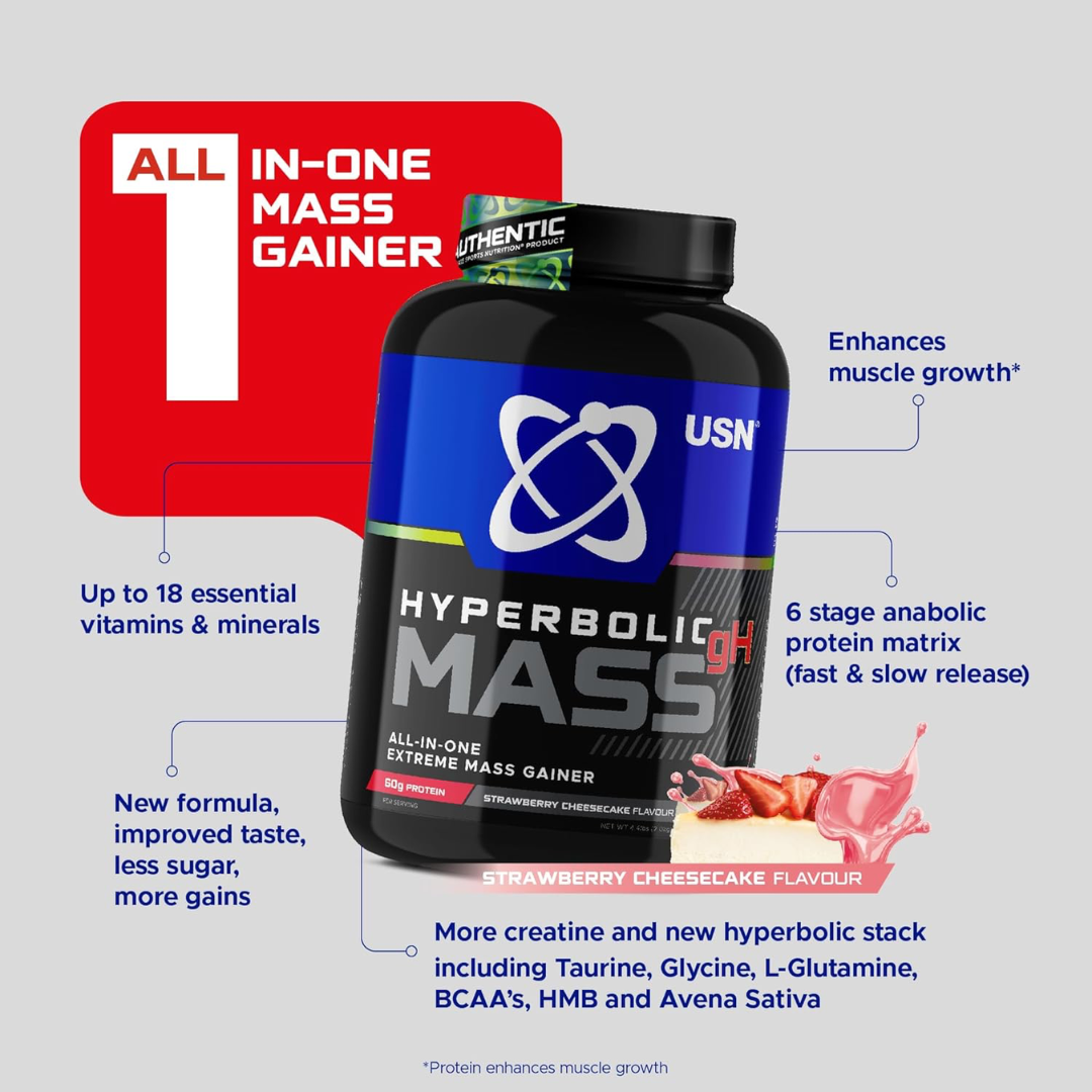 USN Hyperbolic Mass 2kg - Strawberry Cheesecake