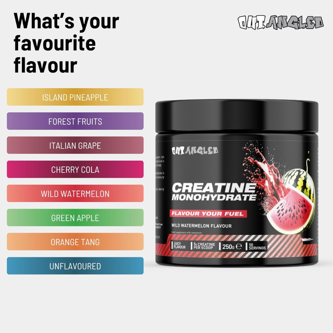 Outangled Creatine Monohydrate 250g - Strawberry Lime