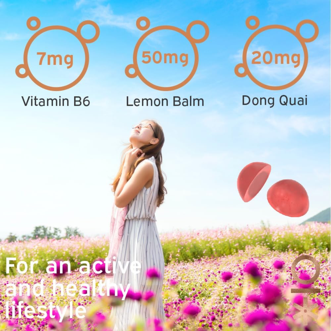 Nutriburst Zen Flo 60 Gummies Raspberry