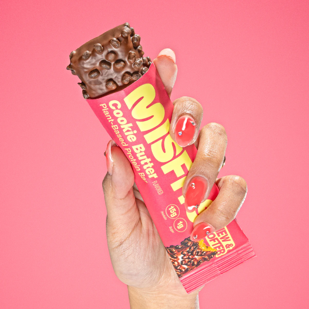 Misfits Plant-Based Protein Bar 15x50g - Caramel Fudge