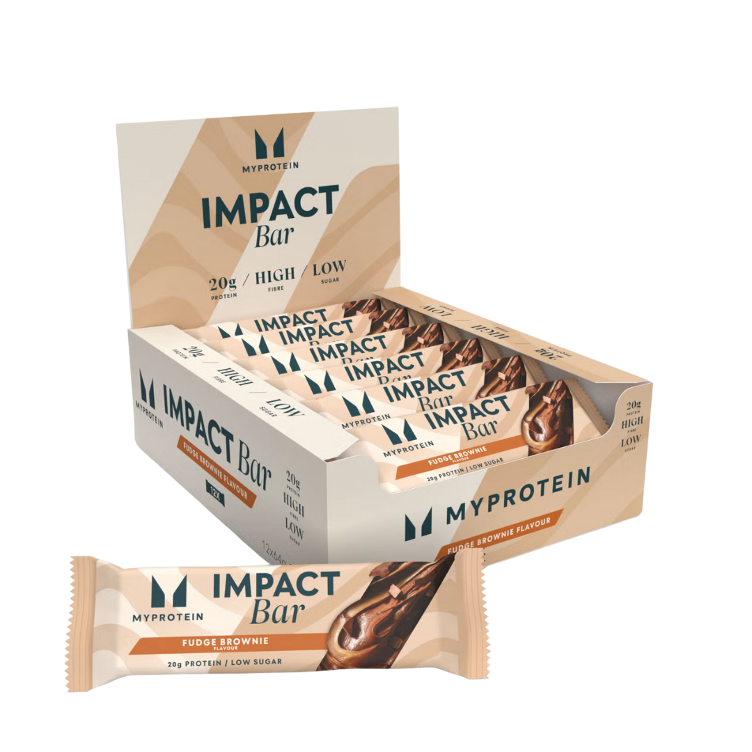 MyProtein Impact Protein Bar 12x64g - Fudge Brownie