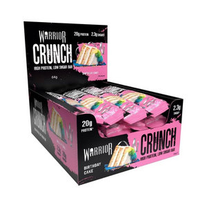 Warrior Crunch Bars 12x64g - Birthday Cake