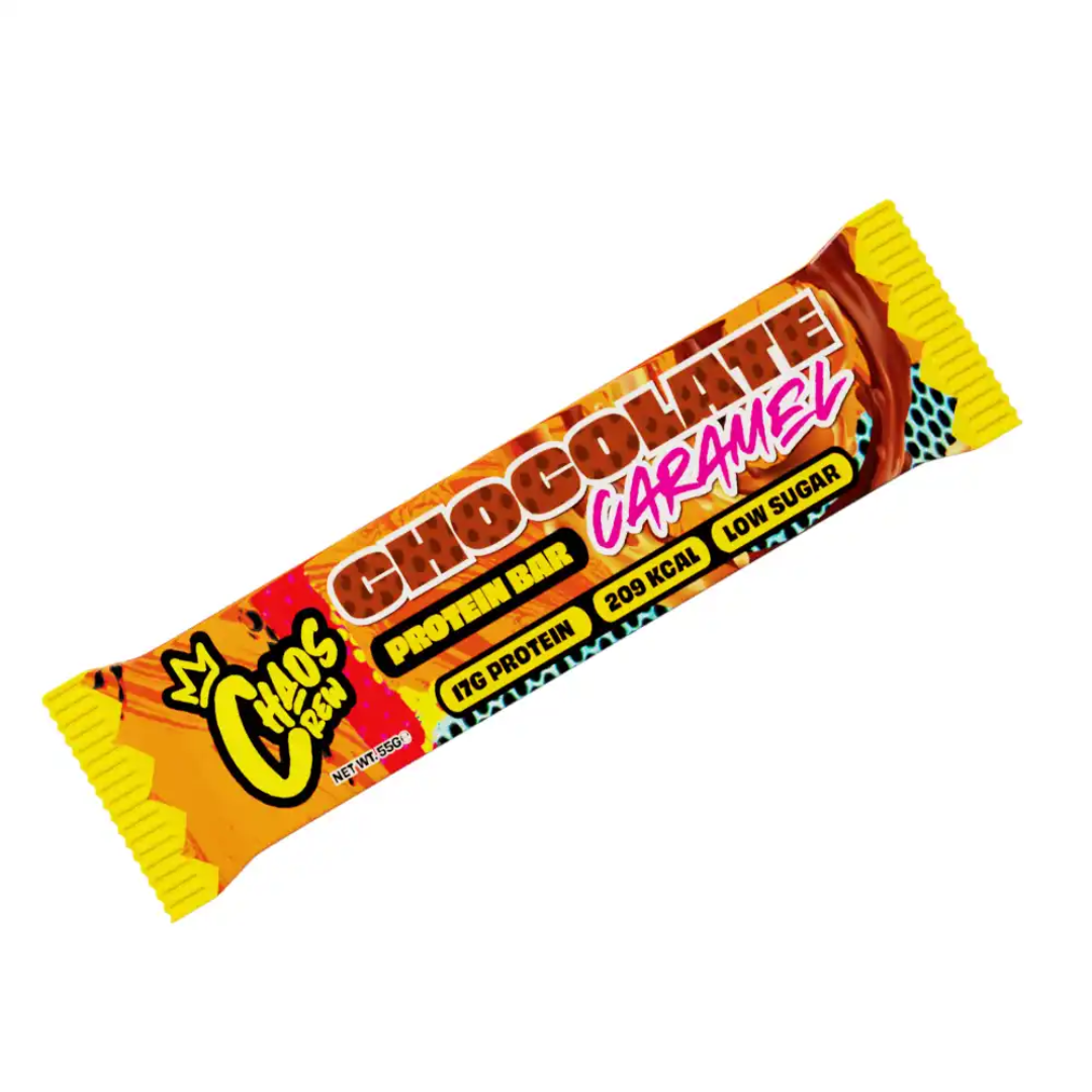 Chaos Crew Protein Bar 12x55g - Chocolate Peanut Caramel