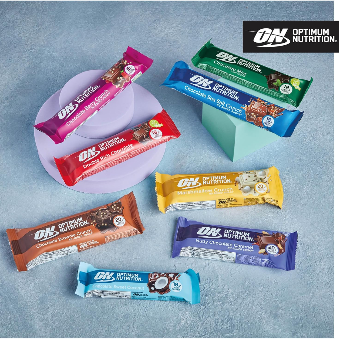 Optimum Nutrition Crunch Bar Box Of 10 - Marshmallow