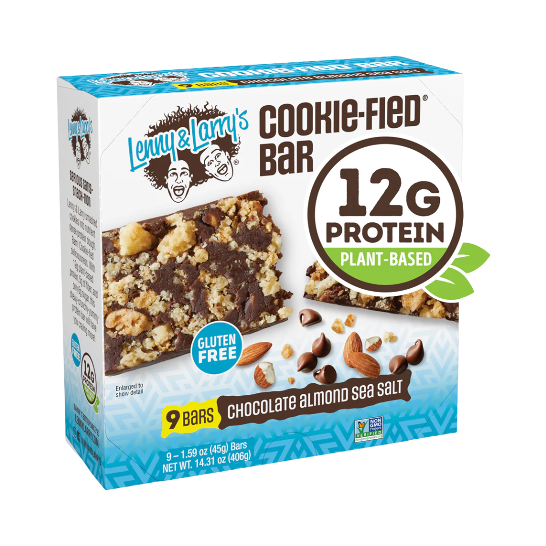 Lenny & Larry's The Complete Cookie-fied Bar 9x45g - Chocolate Almond Sea Salt