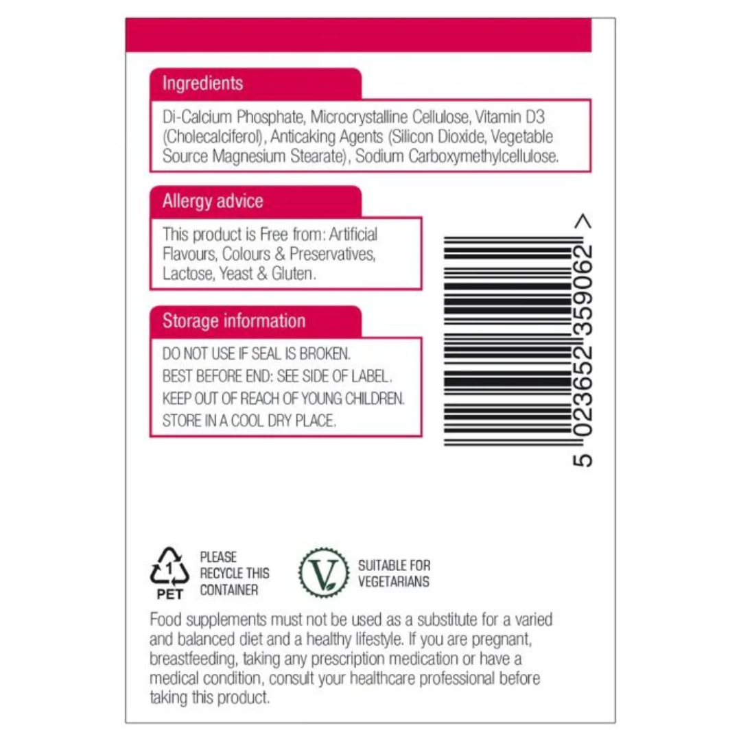 Natures Aid Vitamin D3 5000iu (125ug) High Strength 60 Tabs