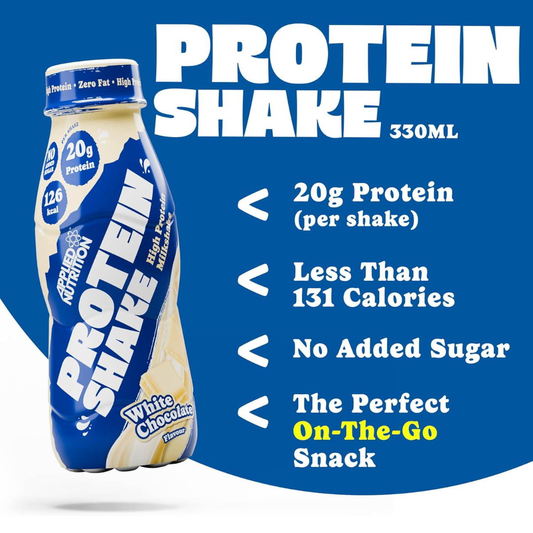 Applied Nutrition High Protein Shake 8x330ml - White Chocolate