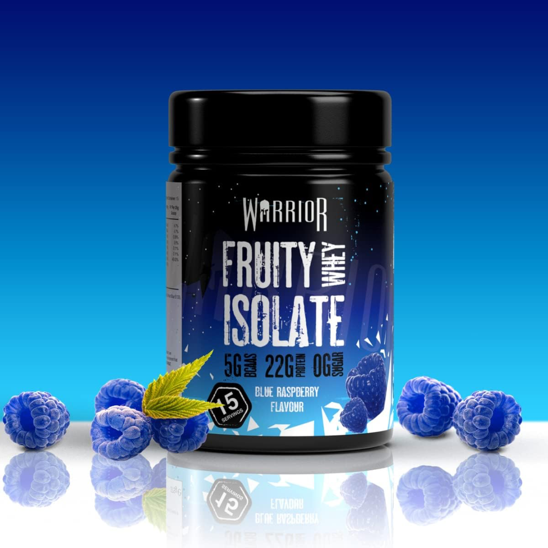 Warrior Fruity Whey Isolate 375g - Blue Raspberry
