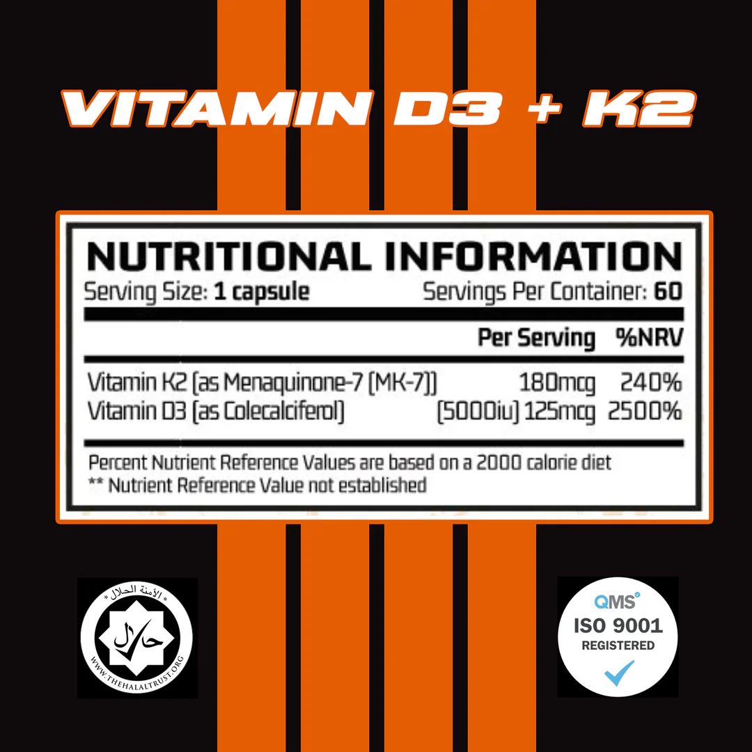 Chemical Warfare Vitamin D3 & K2 60 Caps