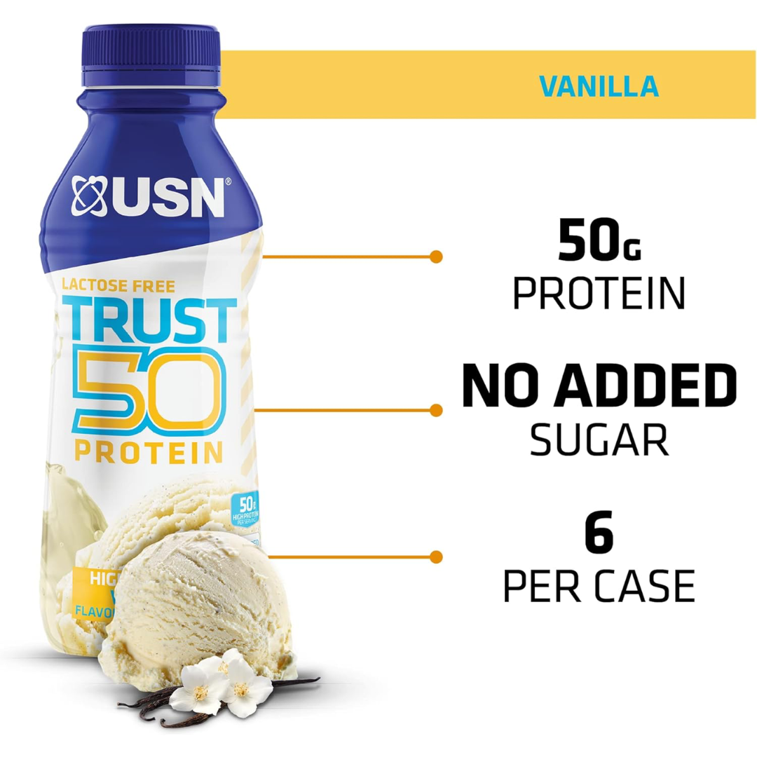 USN Trust Protein 50 6x500ml - Banana