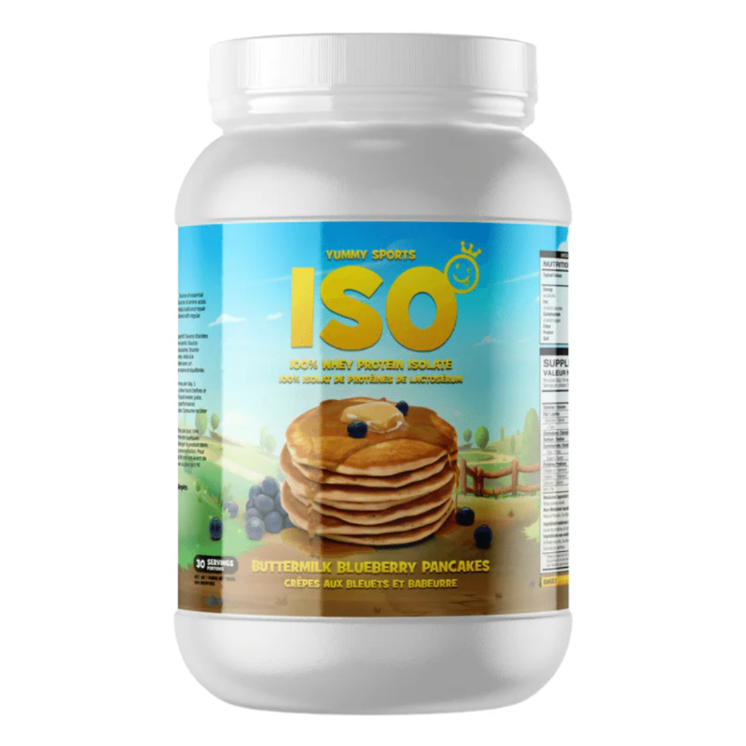 Yummy Sports ISO Tub 30 Servings 960g - Buttermilk Blueberry Pancake