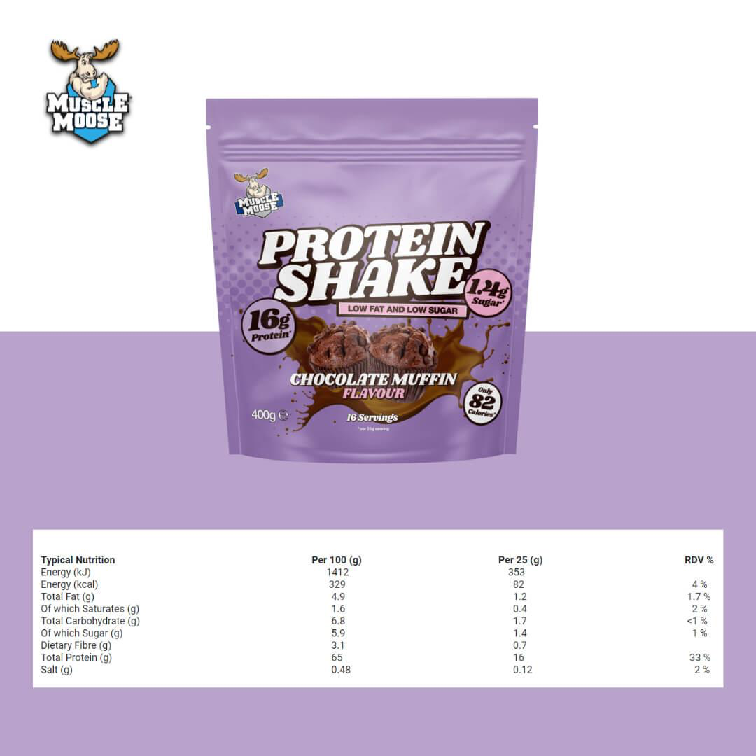 Muscle Moose Protein Shake 400g - Vanilla Ice Cream