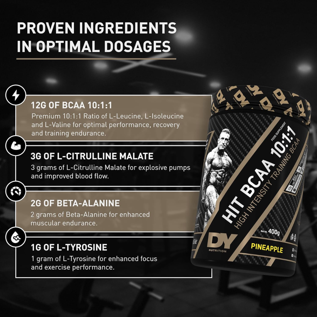 DY Nutrition Hit BCAA 10:1:1 400g - Pineapple