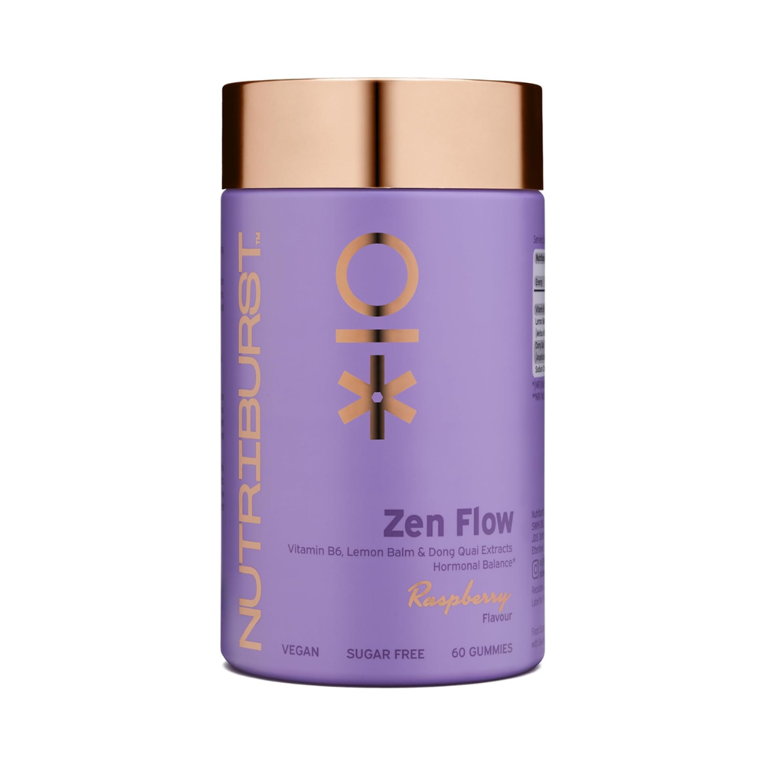 Nutriburst Zen Flo 60 Gummies Raspberry