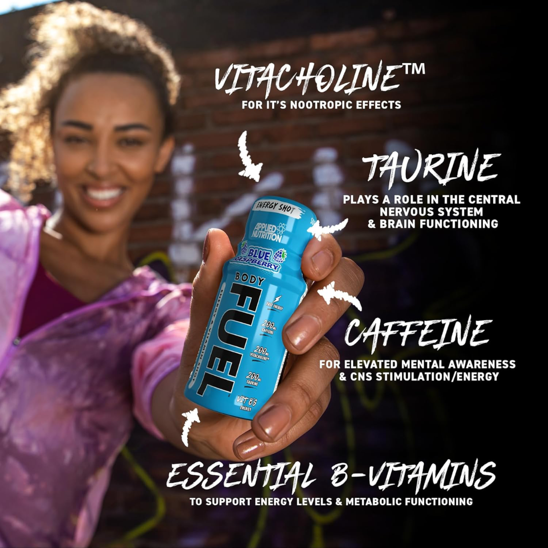 Applied Nutrition Body Fuel Energy Shots 12x60ml - Blue Raspberry