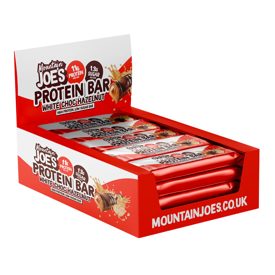 Mountain Joe's Protein Bar 12x35g - White Chocolate Hazelnut
