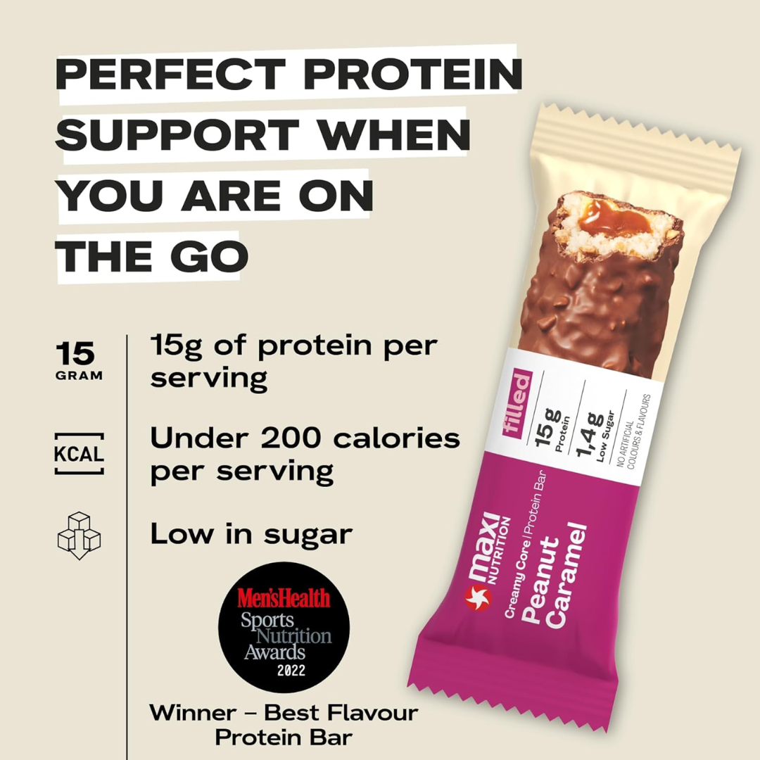 MaxiNutrition Creamy Core Bar 12x45g - Peanut Caramel