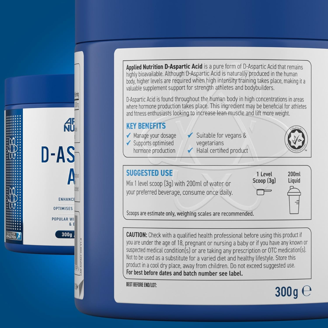 Applied Nutrition D-Aspartic Acid 300g Unflavoured