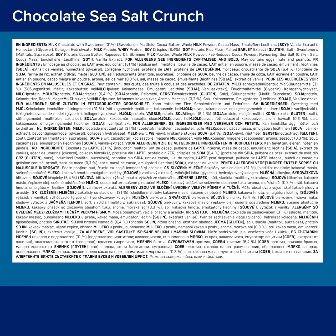 Optimum Nutrition Crunch Bar Box Of 12 - Choc Red Berry