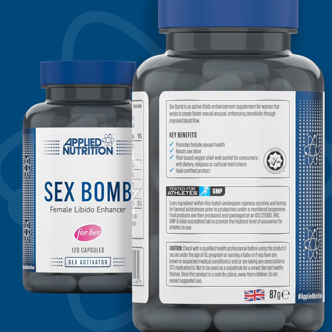 Applied Nutrition Sex Bomb Female Libido Enhancer 120 Veg Caps