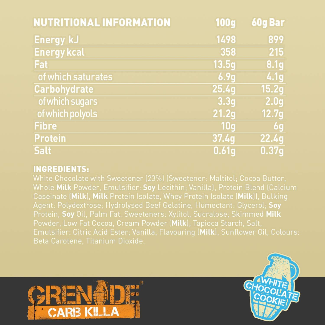 Grenade Protein Bar 12x60g - Lemon Cheesecake