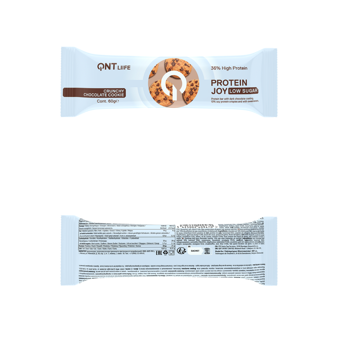 QNT Protein Joy Bar 36% 12x60g - Caramel Cookie Dough