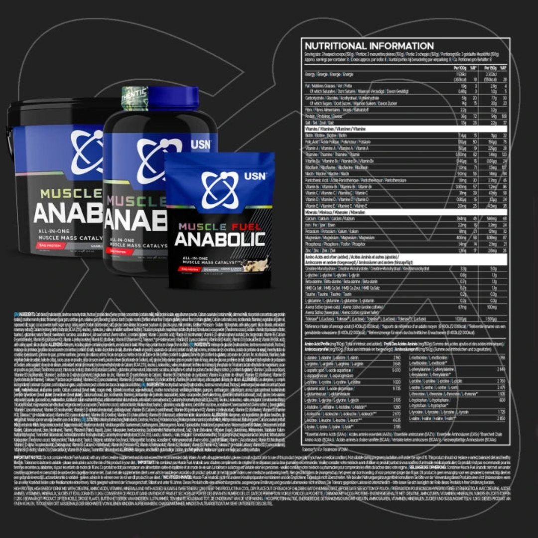 USN Muscle Fuel Anabolic 4kg - Caramel Peanut Butter