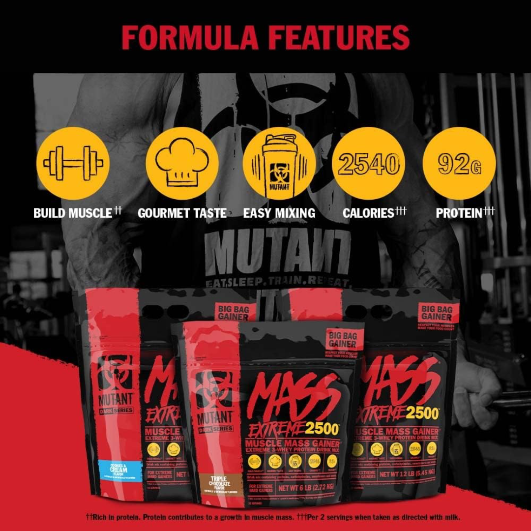 Mutant Mass Extreme 2500 9.07kg - Triple Chocolate