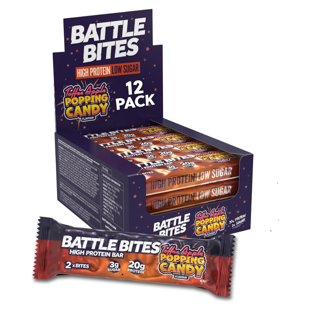 Battle Snacks Battle Bites 12x60g - Toffee Apple Popping Candy