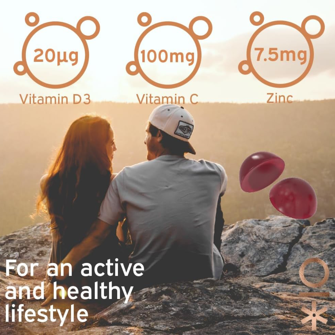 Nutriburst Triple Immunity 60 Gummies Berry