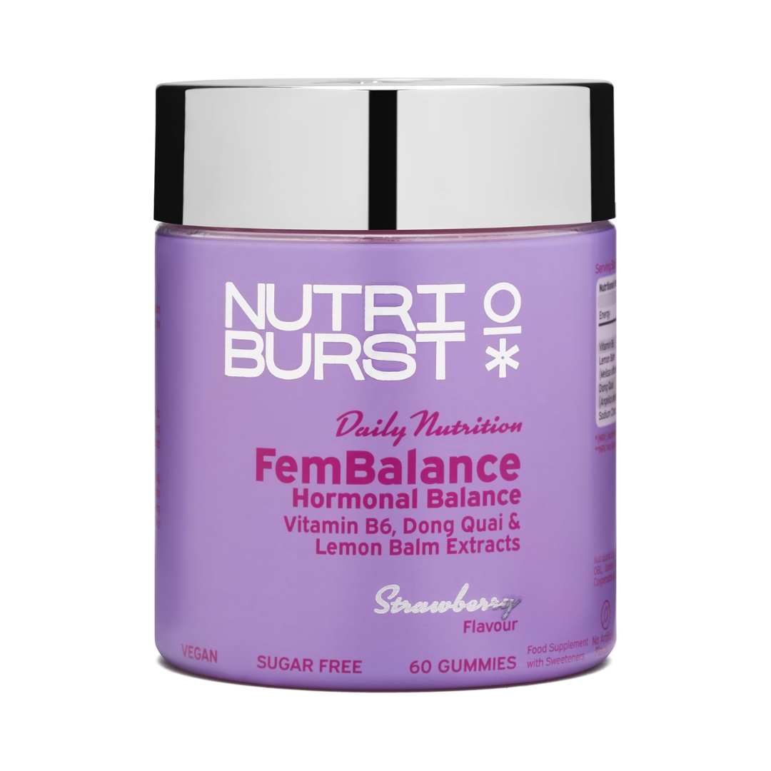 Nutriburst Fembalance 60 Gummies Strawberry