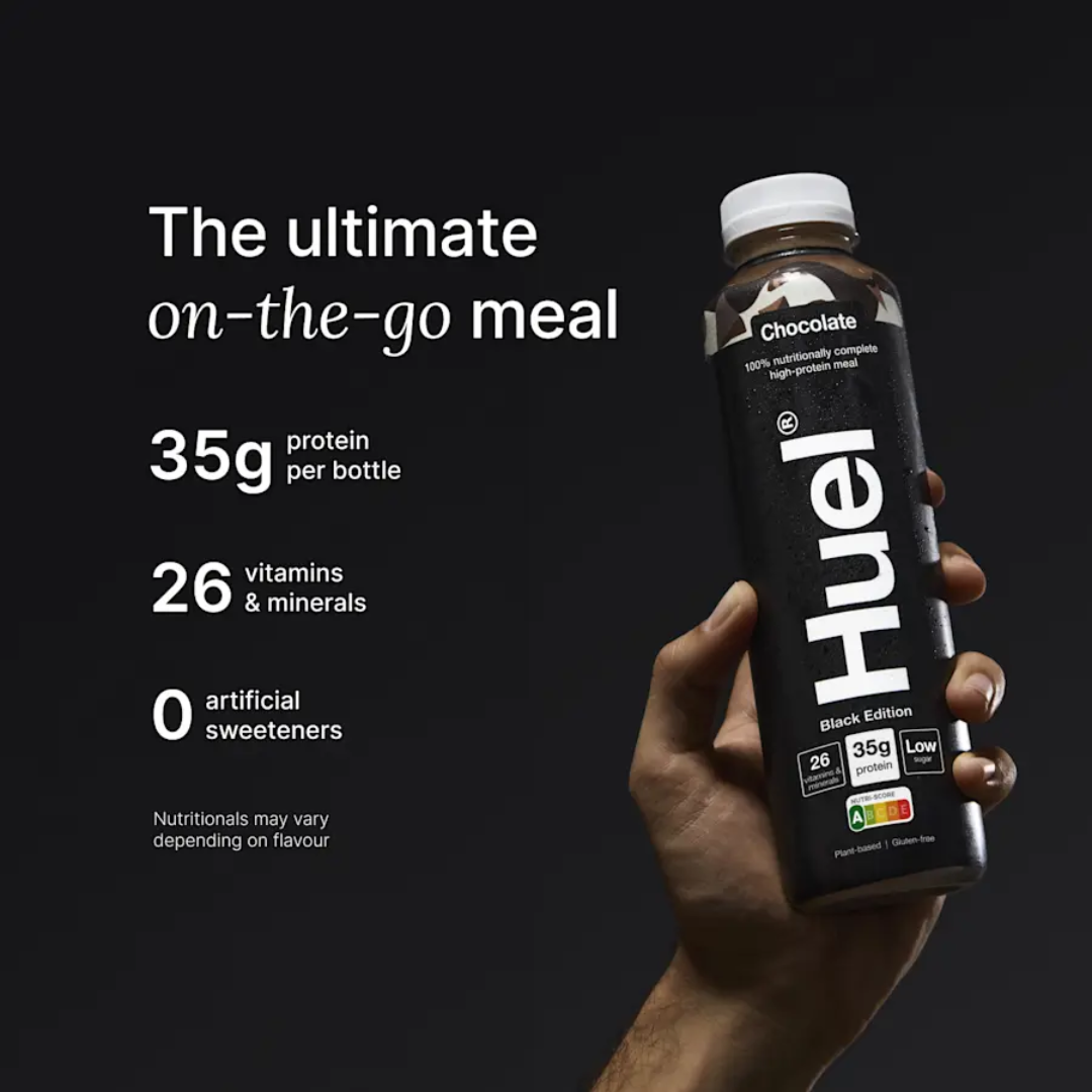 Huel Ready-to Drink Black Edition 8x500ml - Strawberry & Banana