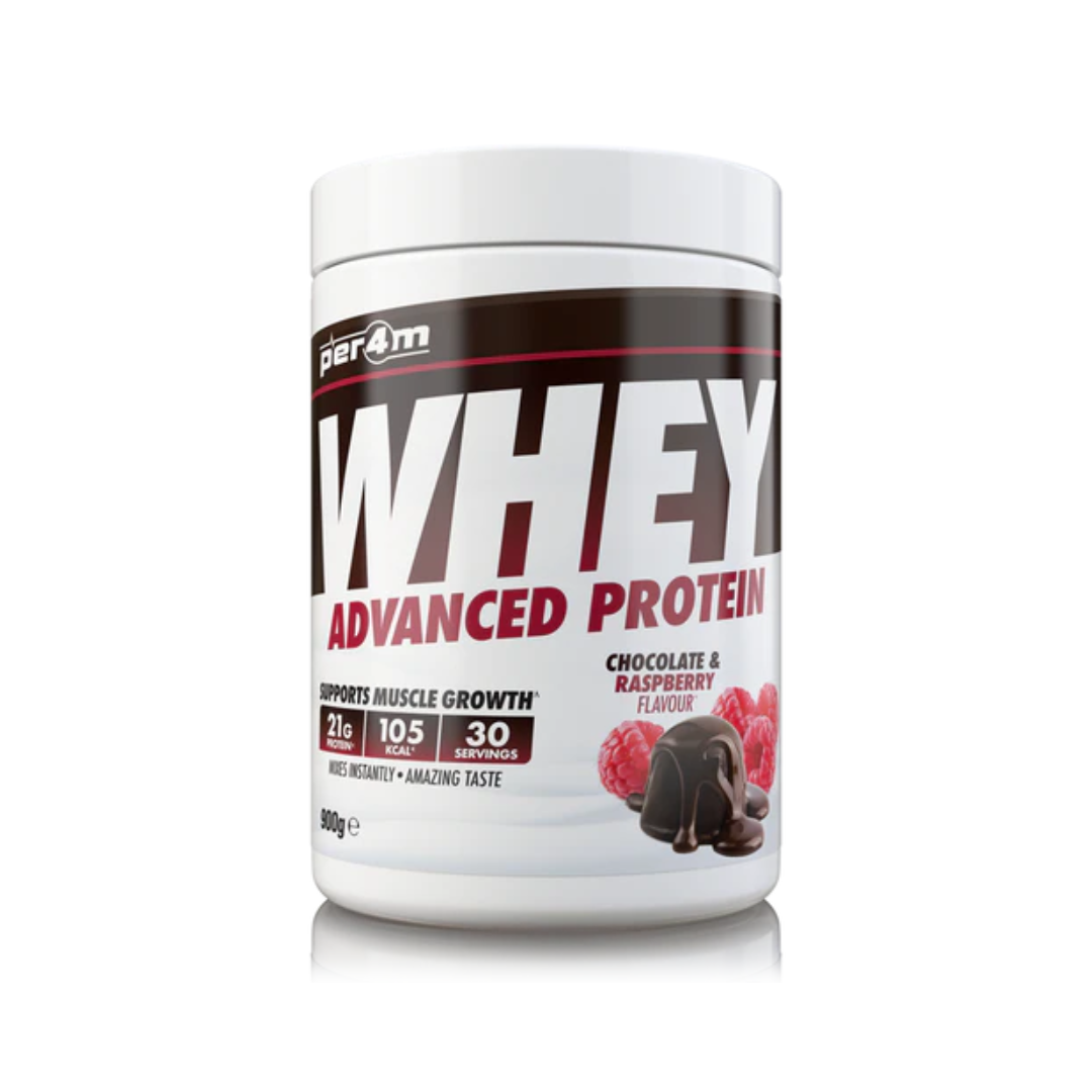 Per4m Advanced Whey Protein 900g - Chocolate & Raspberry – The Box ...