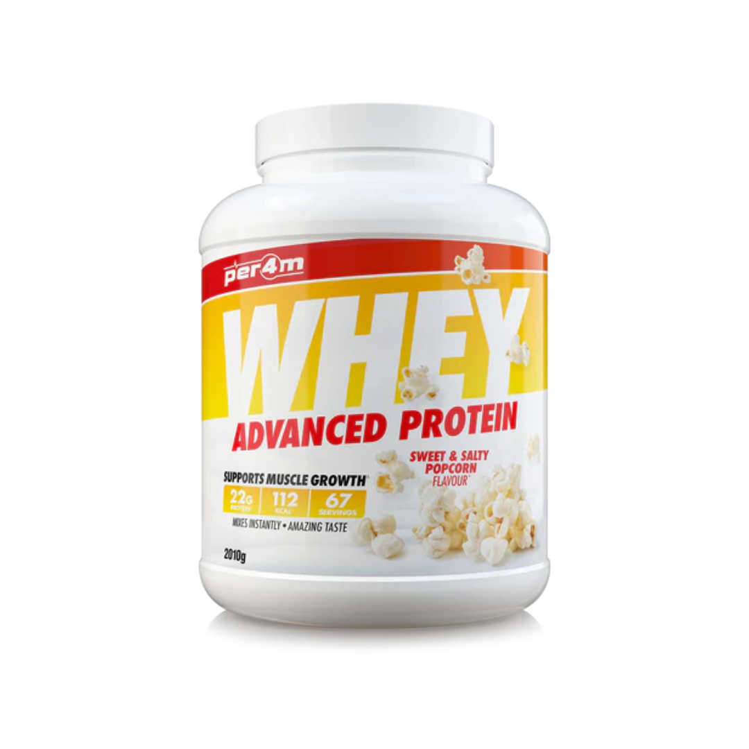 Per4m Advanced Whey Protein 2.01kg - Sweet Salty Popcorn – The Box ...