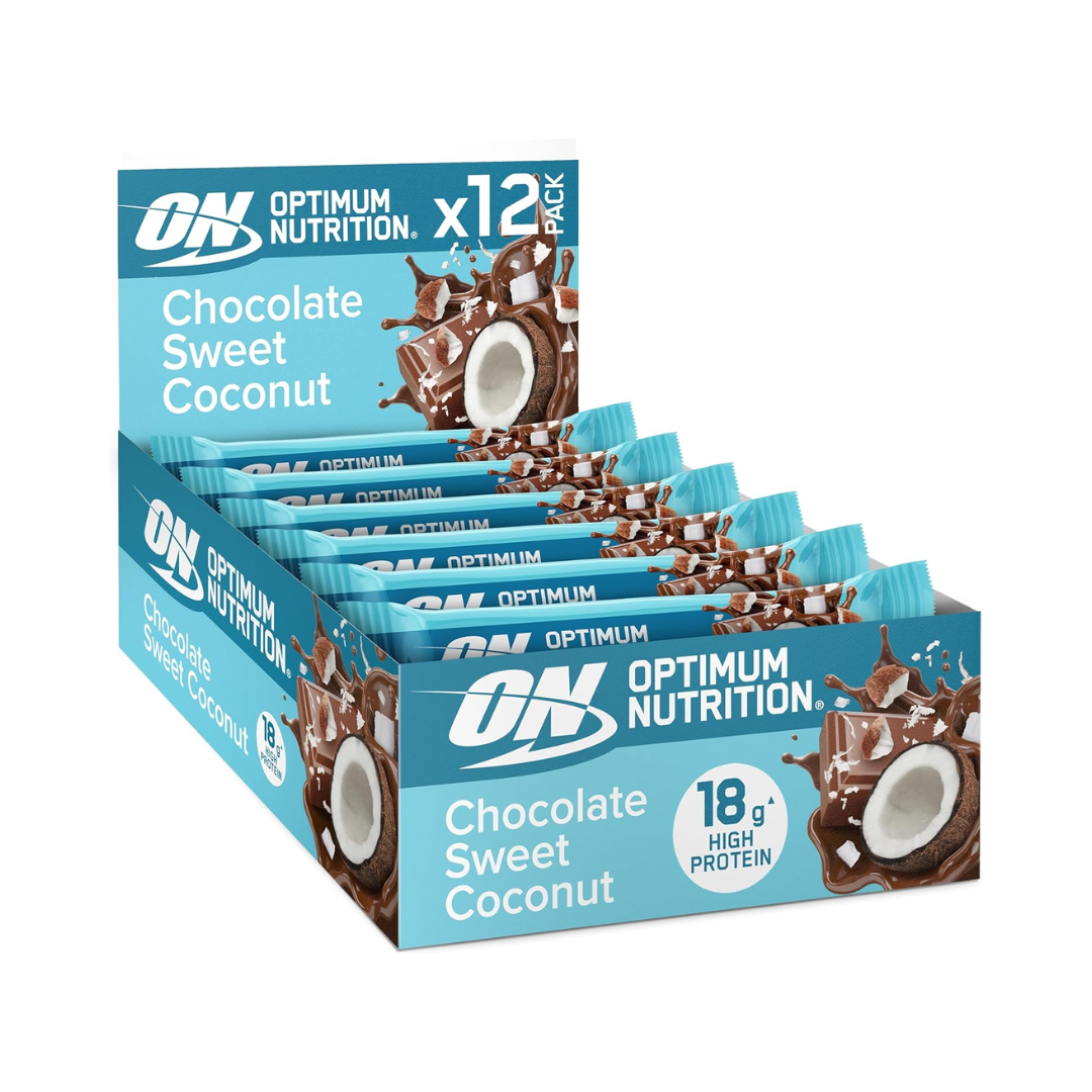 Optimum Nutrition Crunch Bar Box Of 12 - Sweet Coconut