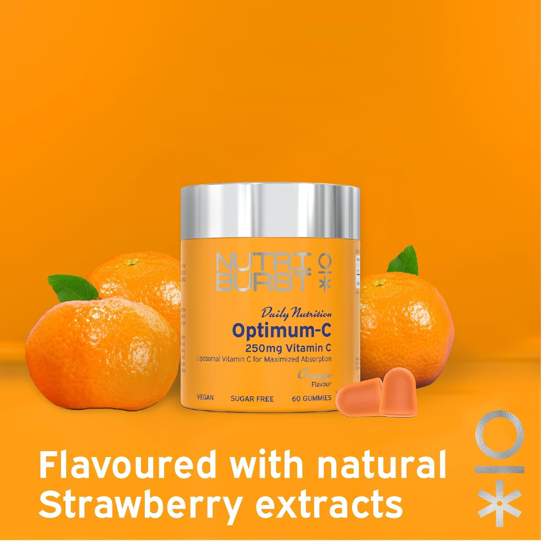 Nutriburst Optimum-C 60 Gummies Orange
