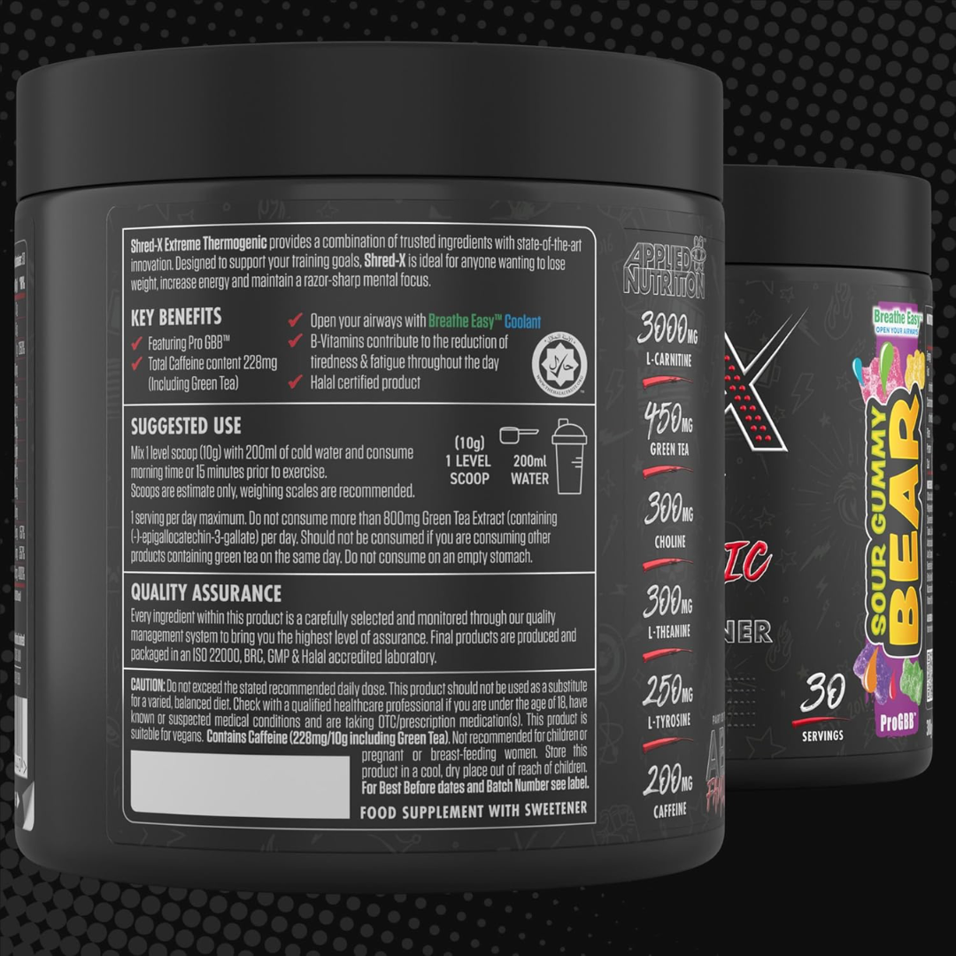 Applied Nutrition Shred-X Powder 300g - Strawberry Kiwi