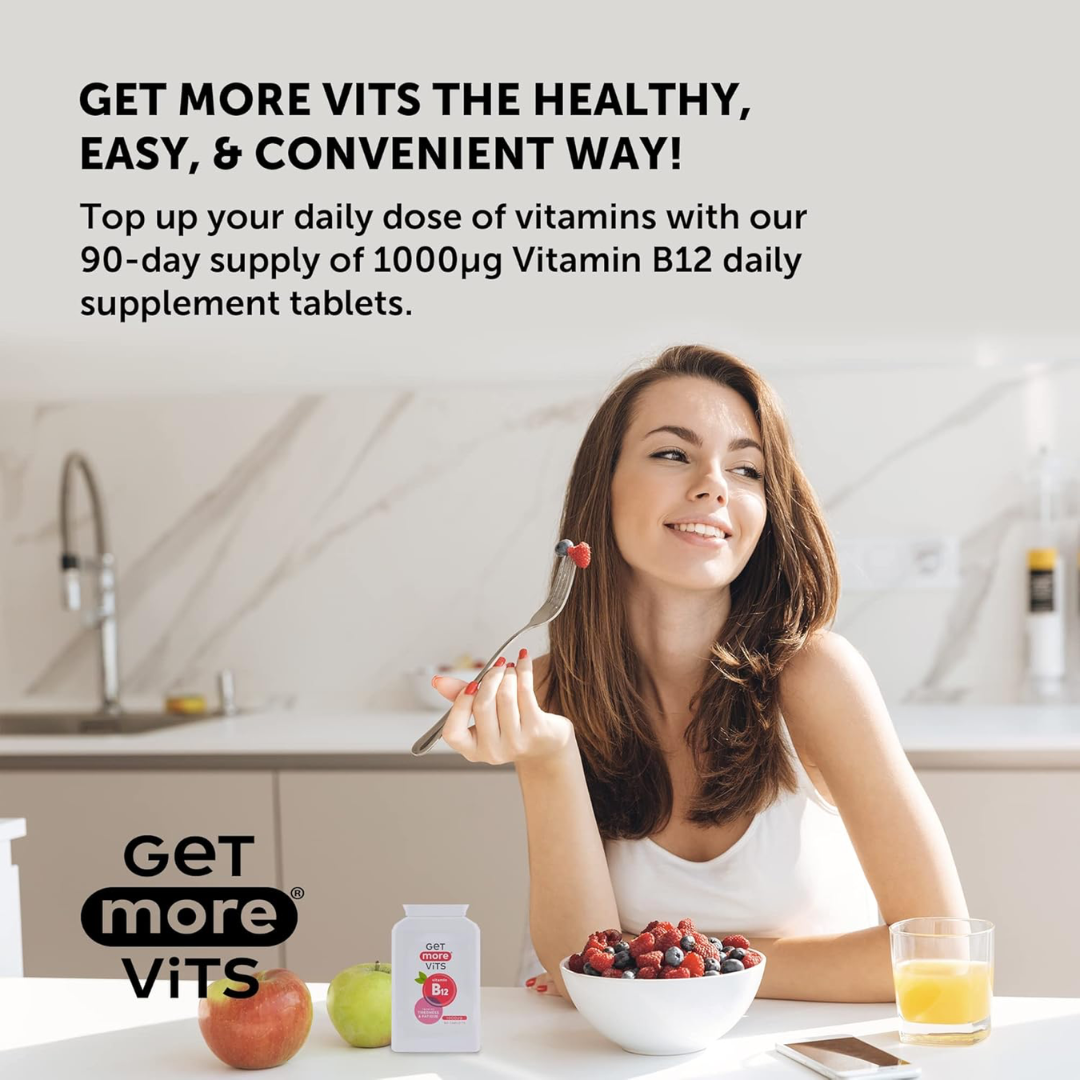 Get More Vits Vitamin B12 90 Tabs