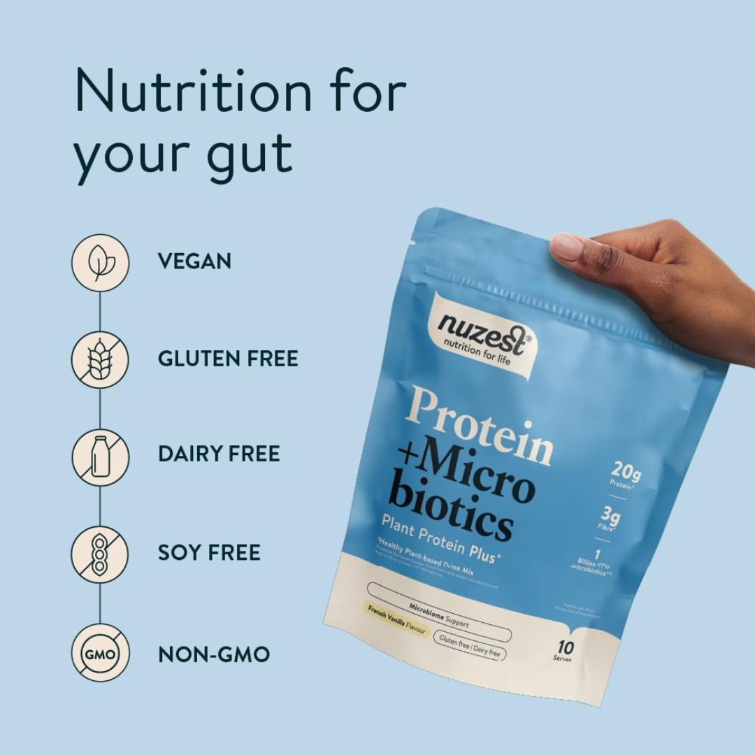 Nuzest Protein Plus Microbiotics 300g - French Vanilla