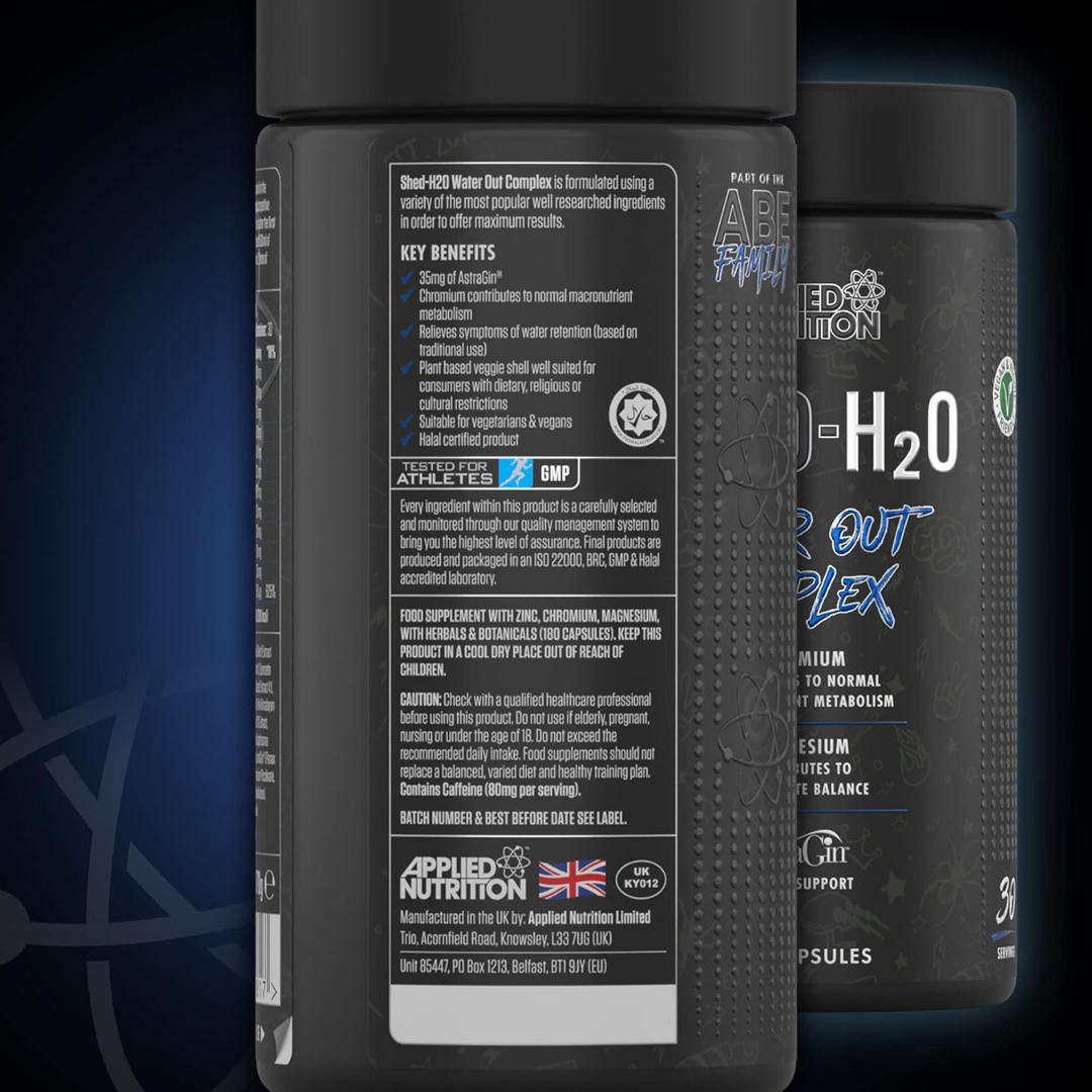 Applied Nutrition Shed H2O Water Out Complex 180 Caps