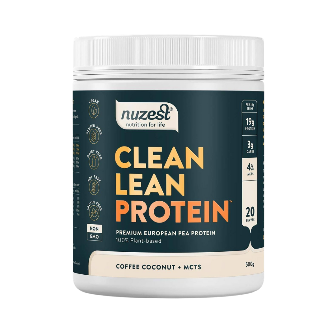 Nuzest Clean Lean Protein Functional Flavour 500g Coffee, Coconut + MCTs