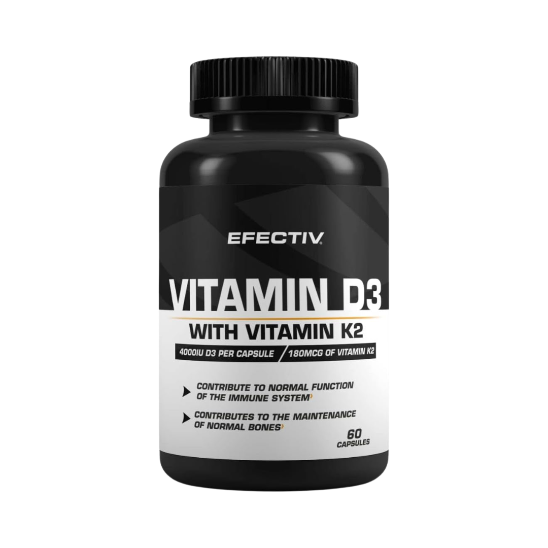 Efectiv Nutrition Vitamin D3 with K2 60 Caps
