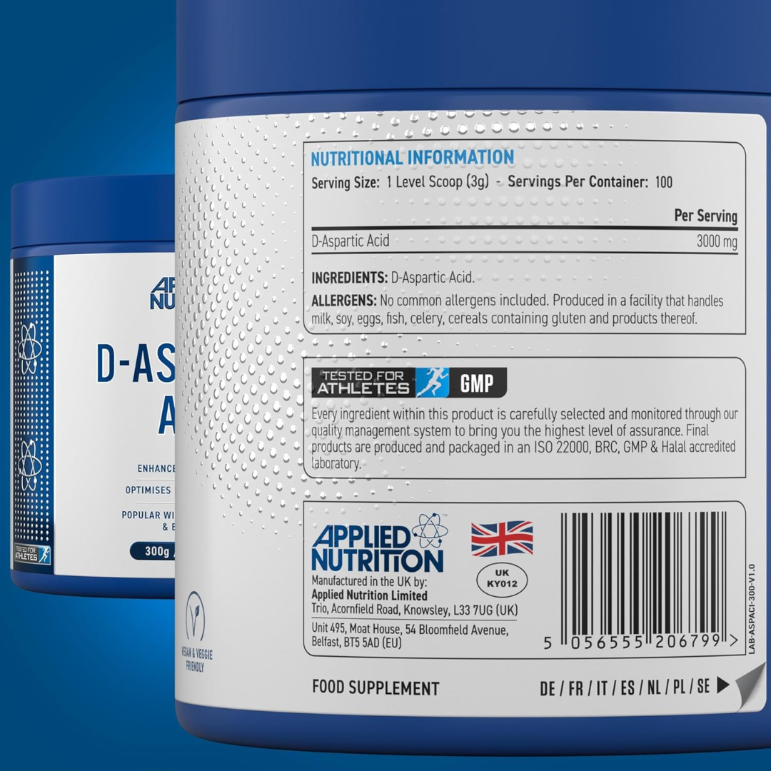 Applied Nutrition D-Aspartic Acid 300g Unflavoured