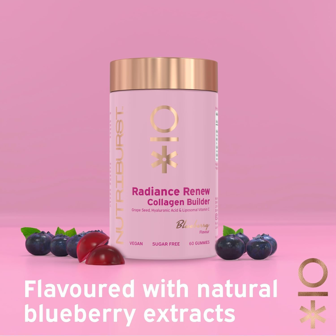 Nutriburst Collagen Revive 60 Gummies Blueberry
