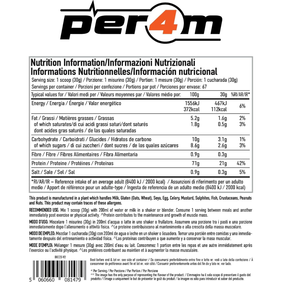 Per4m Advanced Whey Protein Sample Sachet 30g - Caramel Biscuit