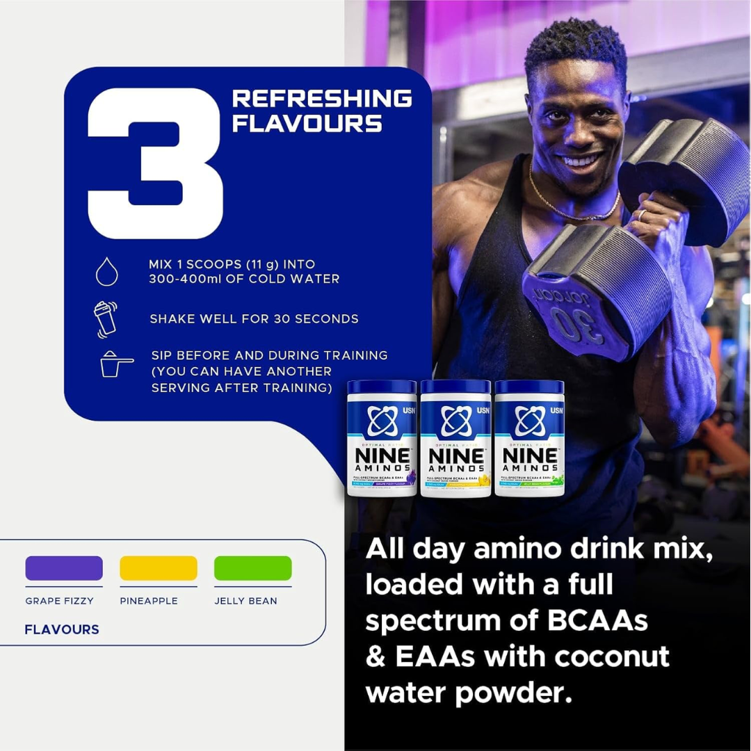 USN Nine Aminos 330g - Pineapple