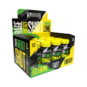 Warrior RAGE Energy Shots 12x60ml - Lemon Lime