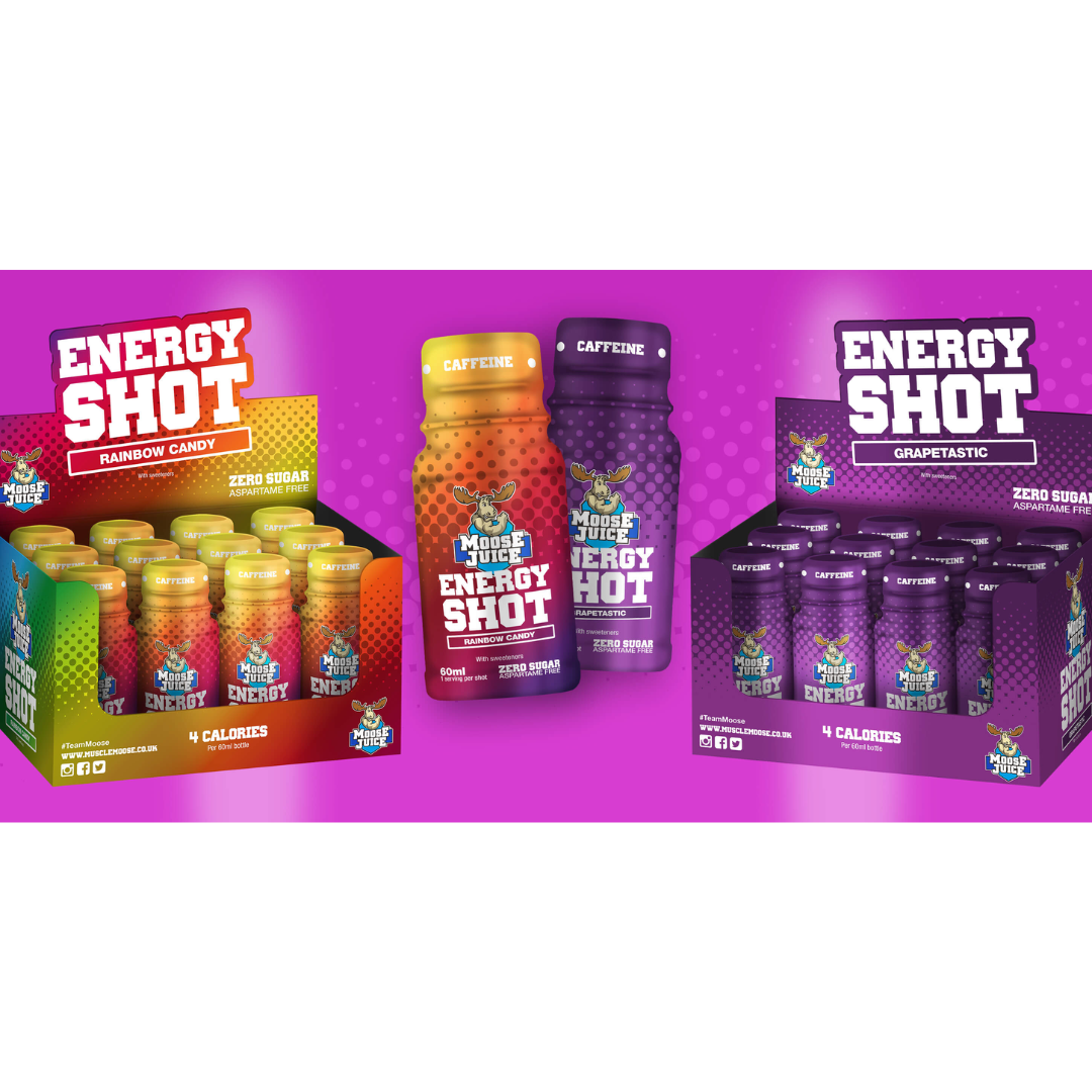 Muscle Moose Moose Juice Energy Shot 12x60ml - Rainbow Candy