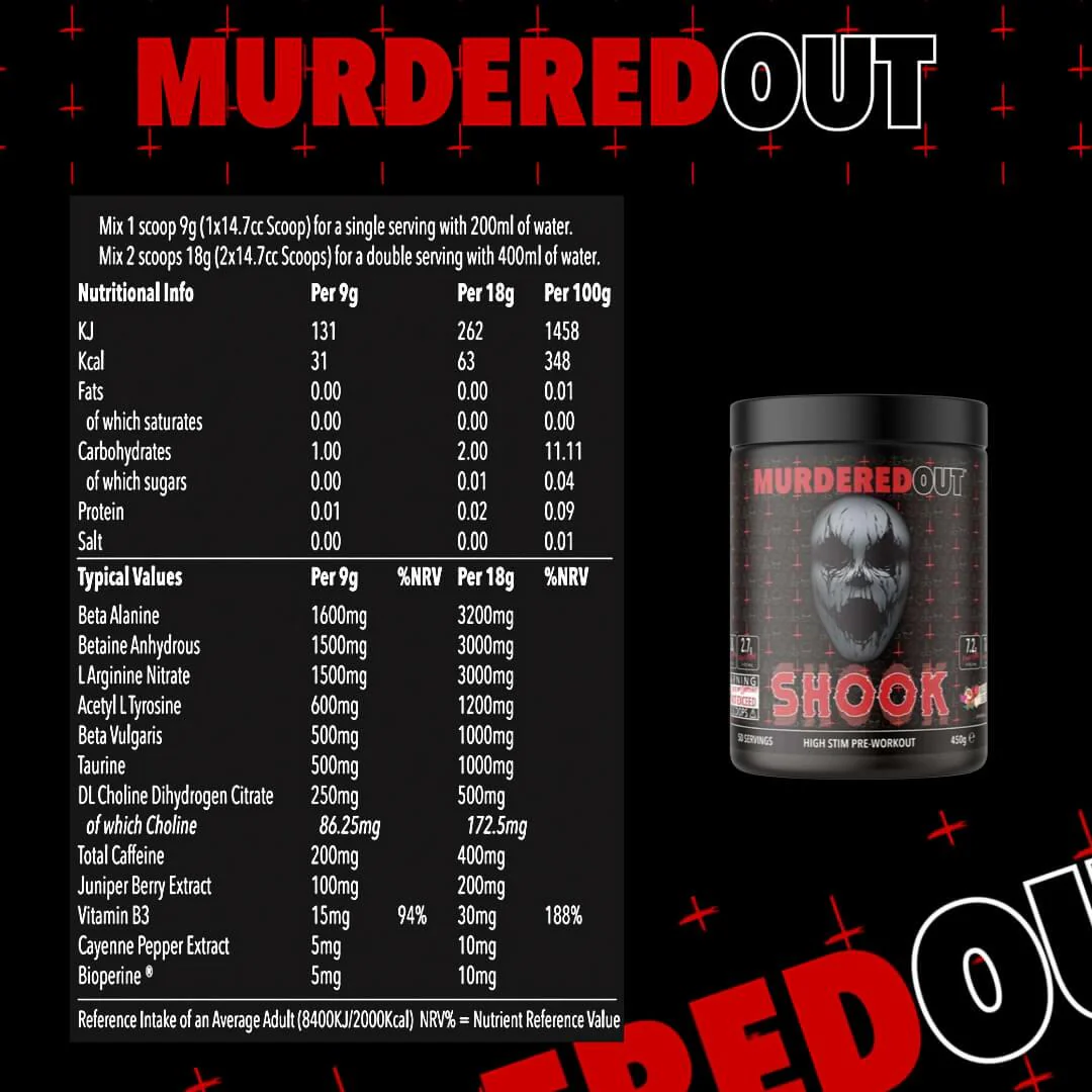 Murdered Out Shook 450g - Zomberry
